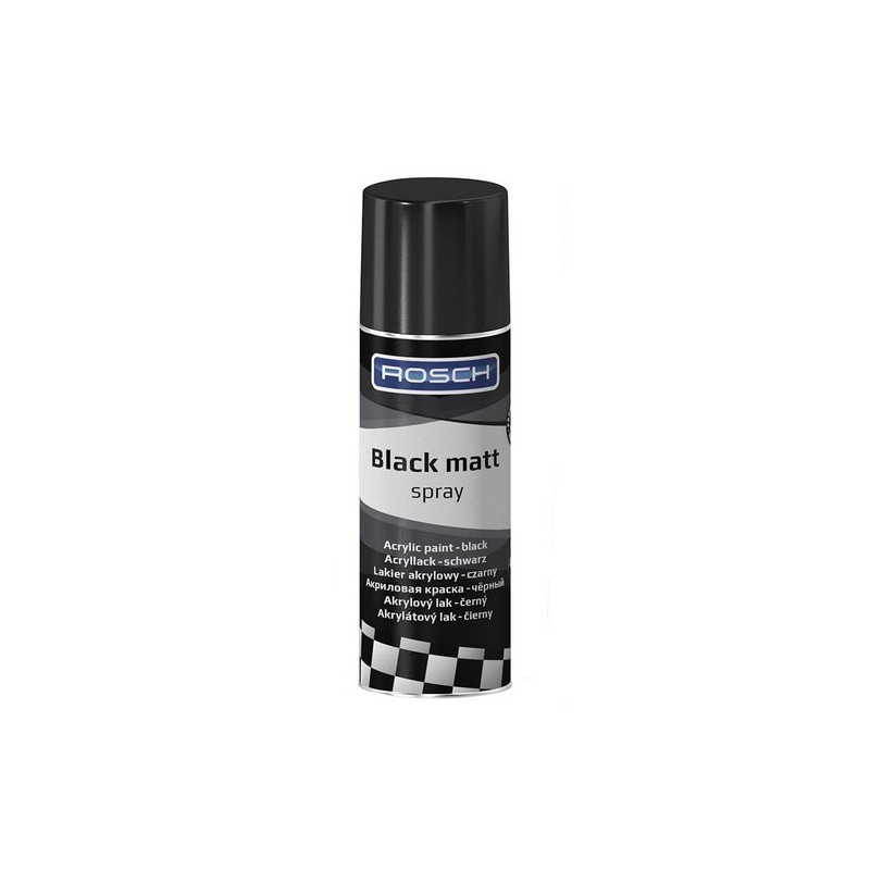ROSCH Lakier akrylowy matowy czarny BLACK MATT 400ml