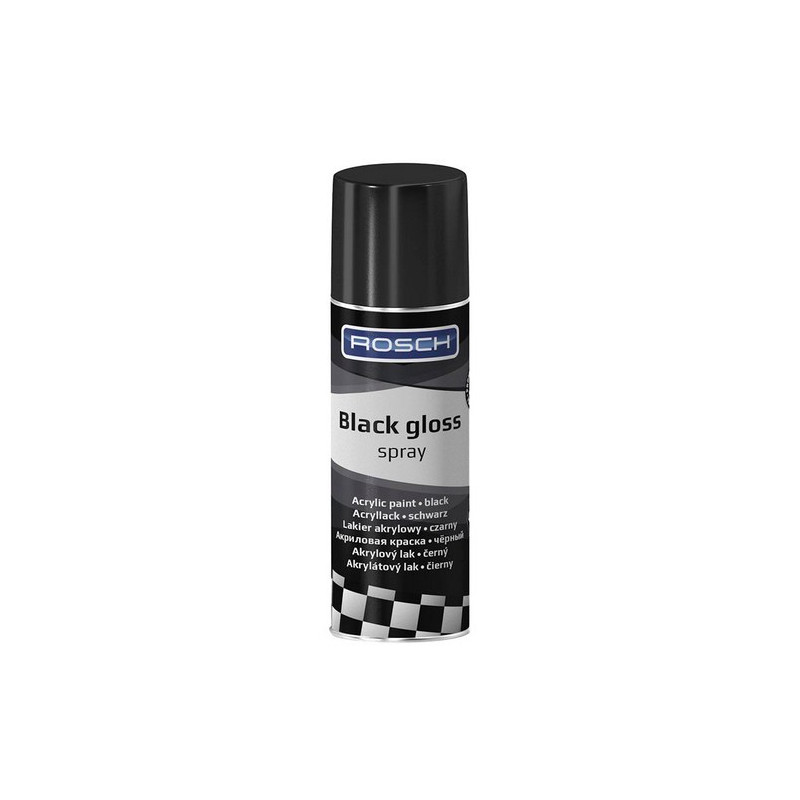 ROSCH Lakier akrylowy czarny połysk BLACK GLOSS 400ml
