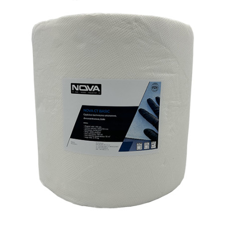 NOVA CT BASIC - Czyściwo techniczne celulozowe, dwuwarstwowe, białe