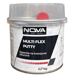 NOVA MULTI FLEX PUTTY - Szpachla na tworzywa sztuczne + utwardzacz, 0.7kg (ciemnoszary)