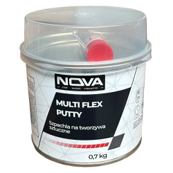 NOVA MULTI FLEX PUTTY - Szpachla na tworzywa sztuczne + utwardzacz, 0.7kg (ciemnoszary)