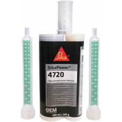 SikaPower 4720 Klej montażowy dwuskładnikowy wysokowytrzymały A + B  czarny 220ml