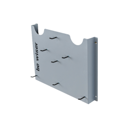 NOVA BW 1008 - Wieszak na 2 polerki lub szlifierki, rozm. 480x50x350mm, szary