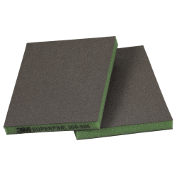3M Gąbka ścierna dwustronna 124 mm x 98 mm, superdrobna, P500–600, zielona /23810/